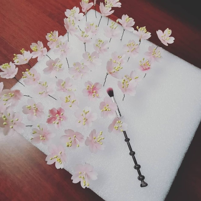 糯米纸 糖纸花 樱花的做法步骤图 Viennali 下厨房 糯米纸 糖纸花 樱花的做法步骤图 Viennali 下厨房