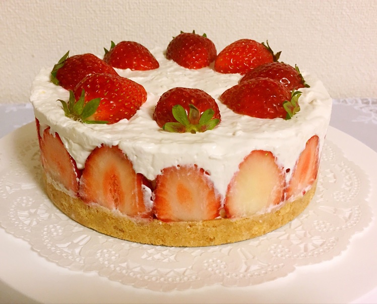 rachel为爱下厨房做的草莓冻芝士