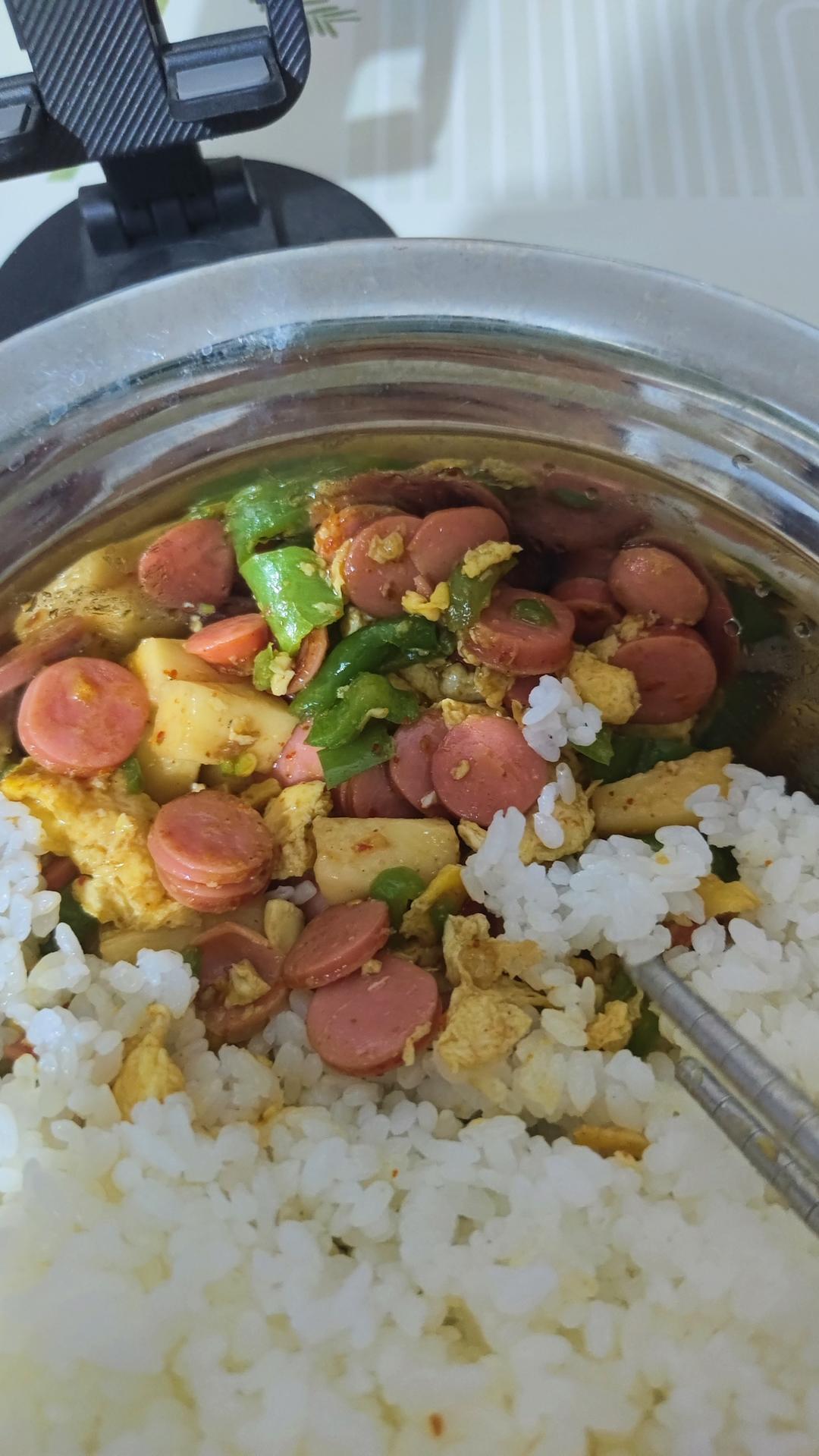 香肠炒鸡蛋