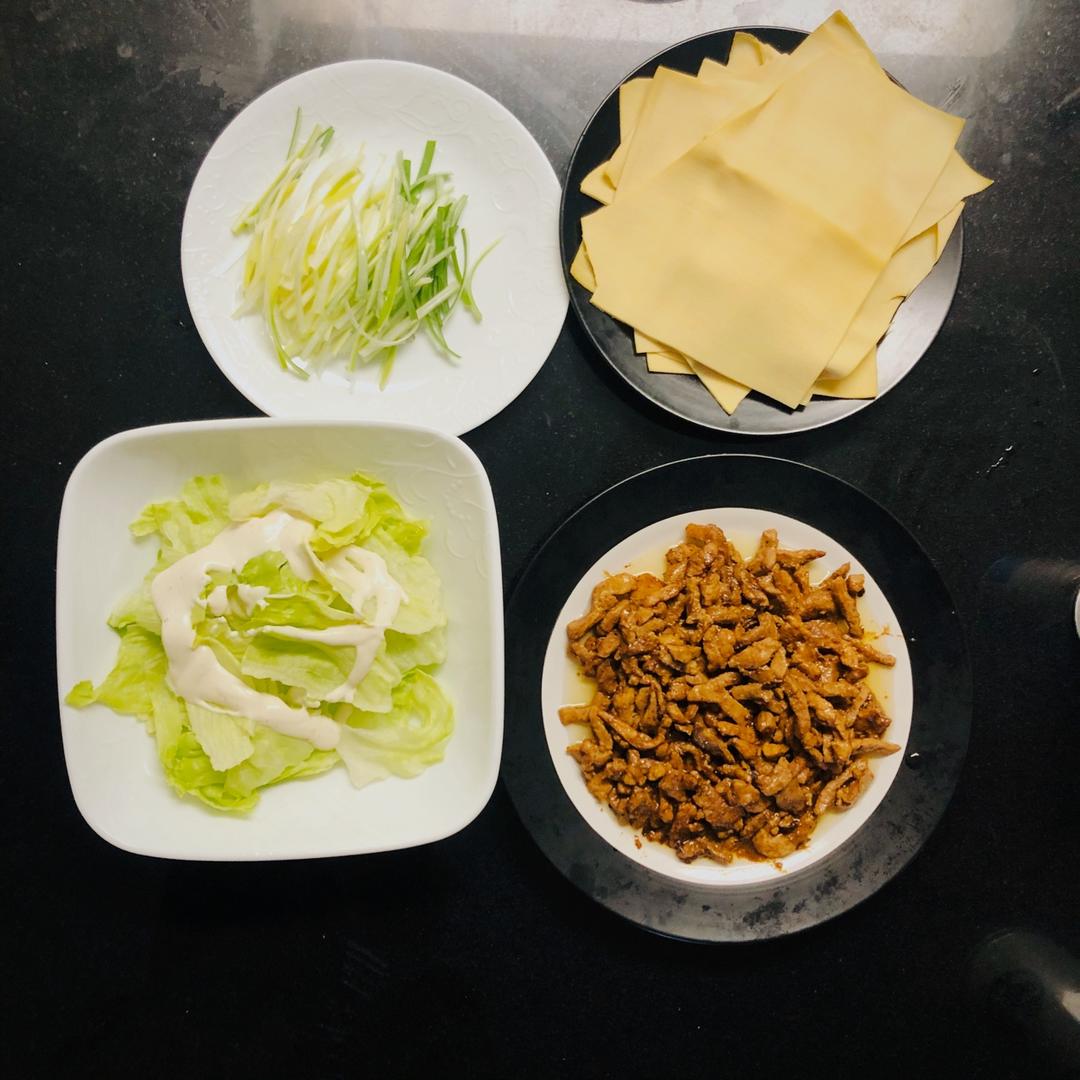 年夜饭&高颜值的【京酱肉丝千张蔬菜卷】