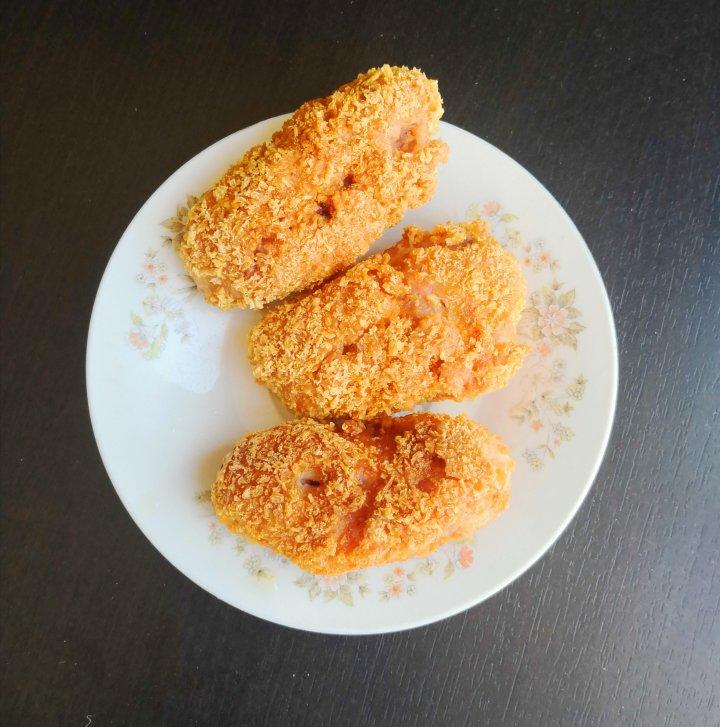 和风沉醉做的炸鸡翅中黄金面包糠鸡翅中