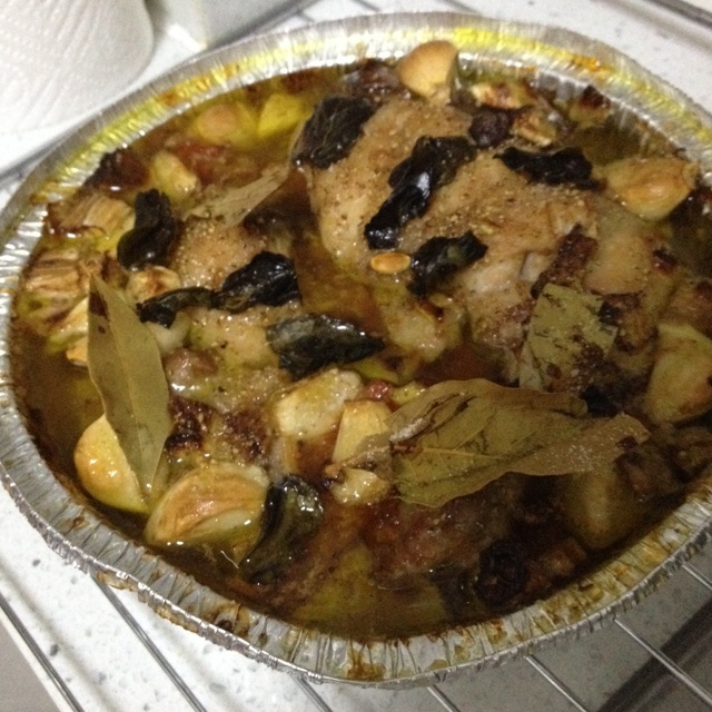 香蒜蕃茄烤鸡腿