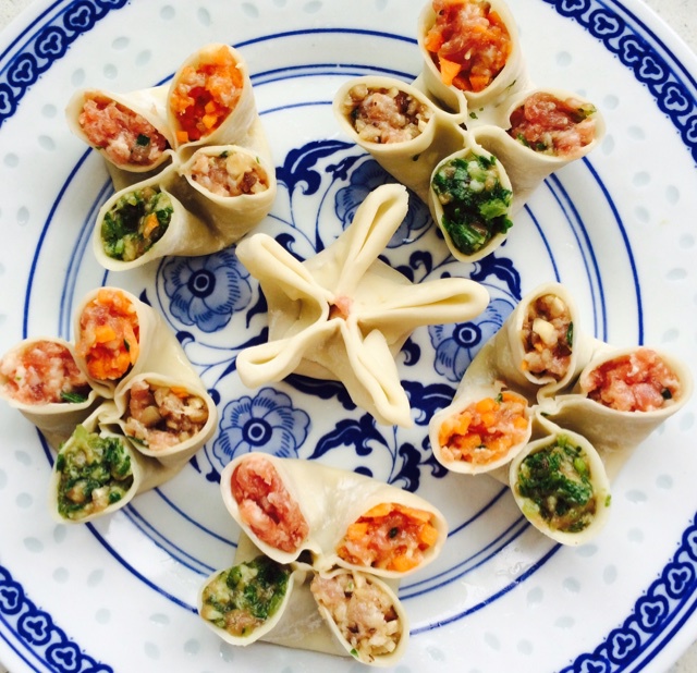 年夜饭四喜蒸饺I花样蒸饺