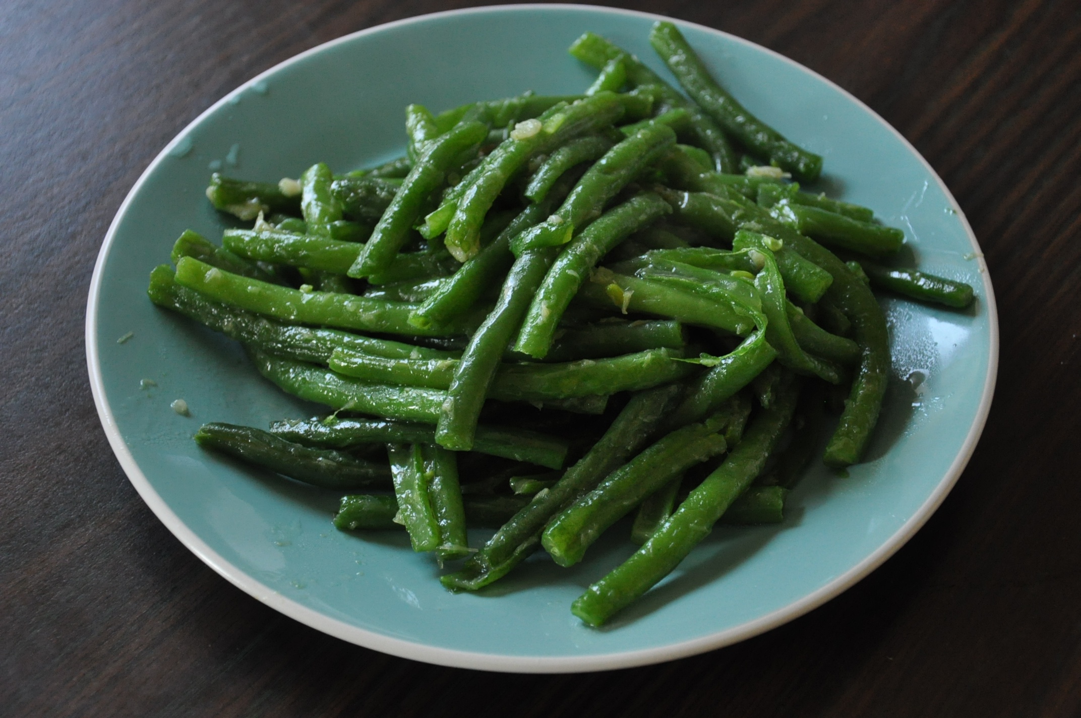 蒜炒豇豆（长豆角）
