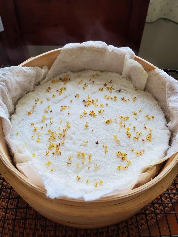 凯伍德厨师机食谱-桂花糕+豆沙松糕