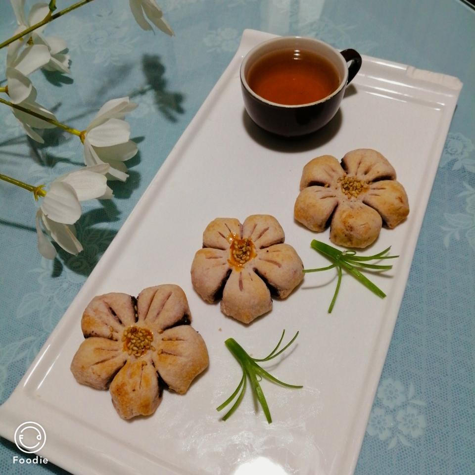 🌸花都开好了--步骤超详尽的桃花酥(无色素!火龙果版)