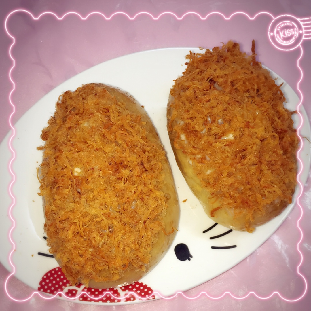 里松外松肉松面包