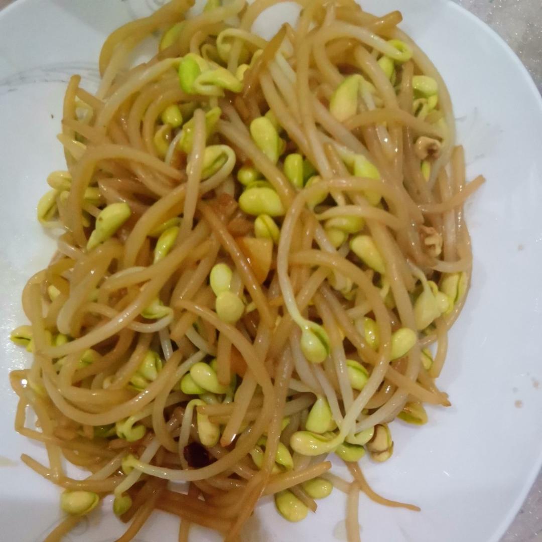 家庭版醋溜豆芽