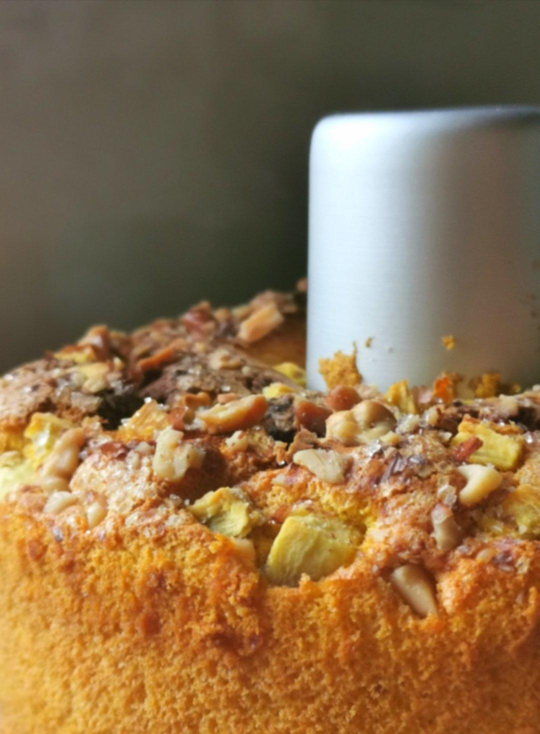 『心软小姐』金灿灿的南瓜核桃薯薯蛋糕