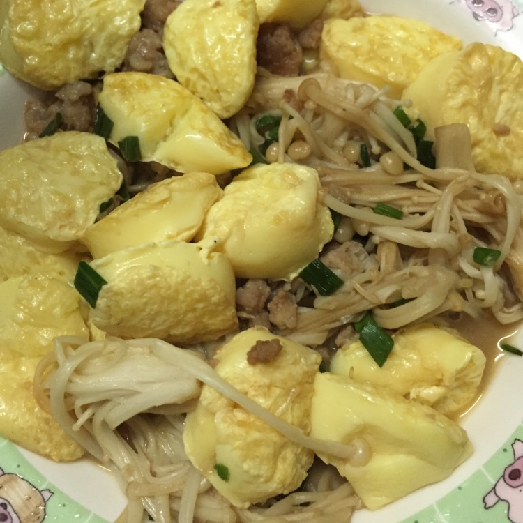 超级下饭菜--金针菇日本豆腐