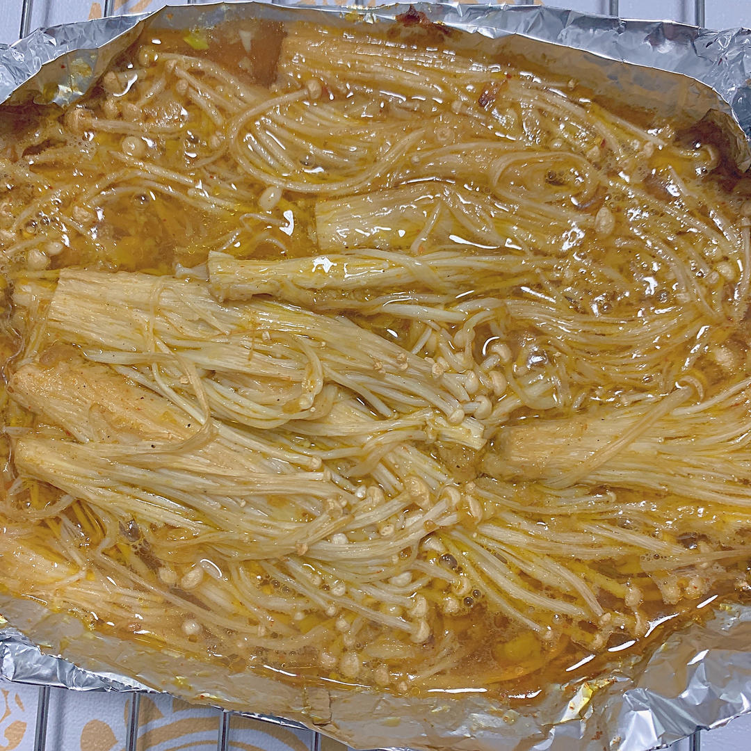 烤箱烤金针菇