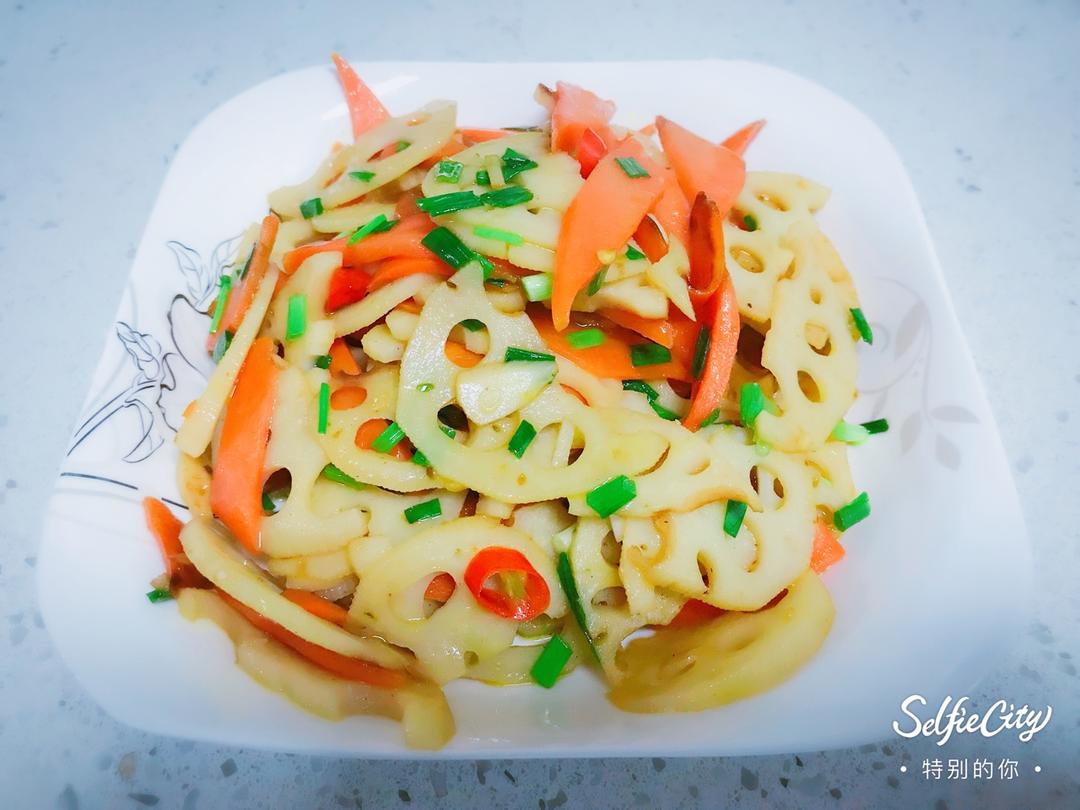 清炒藕片