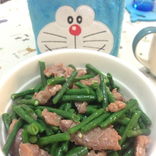 豆角炒牛肉