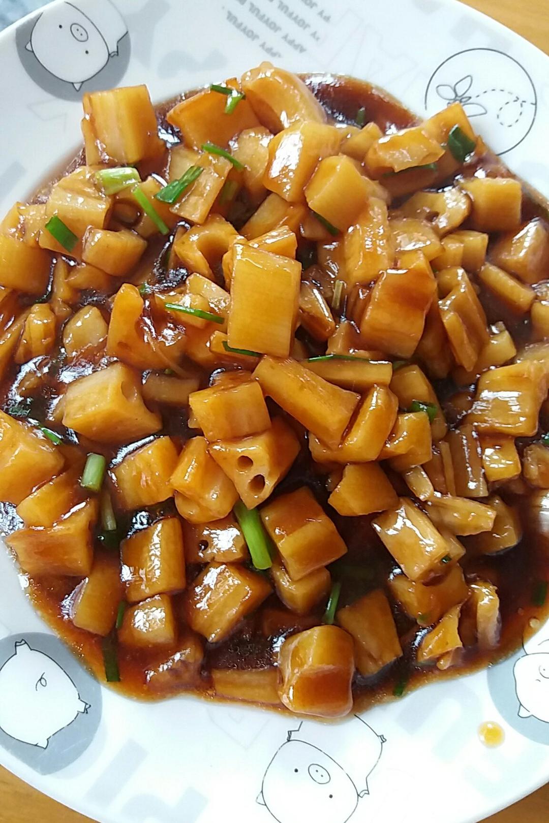 欢颜8做的糖醋藕丁