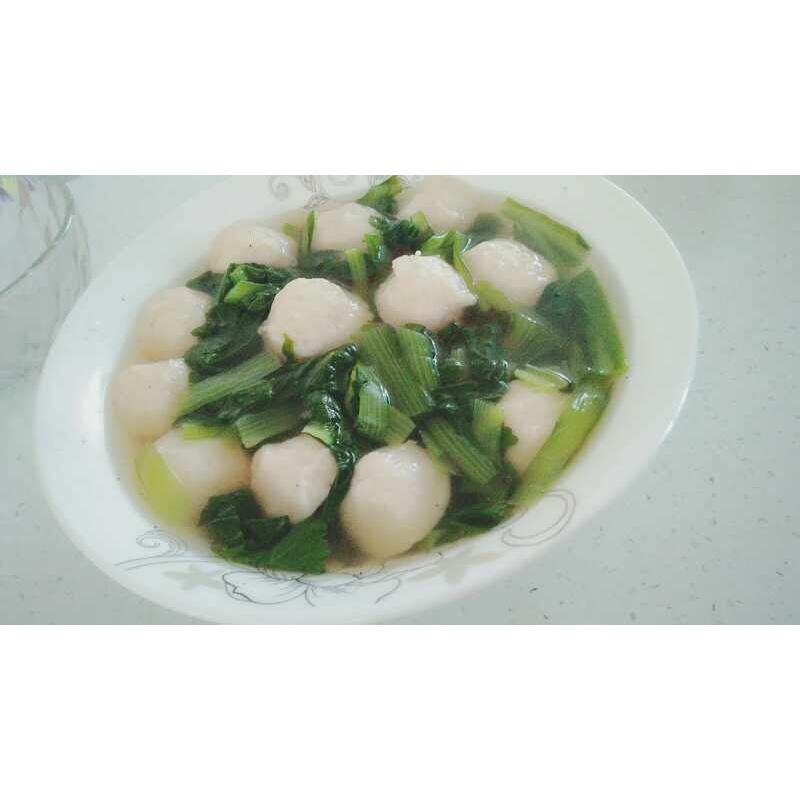 鱼丸小白菜汤