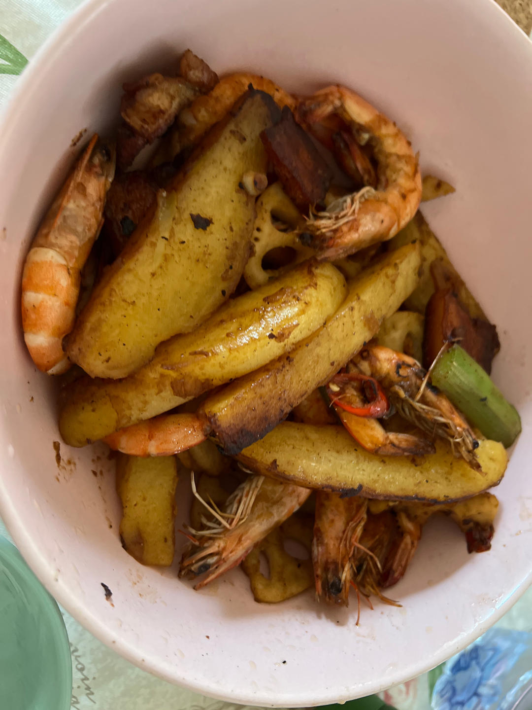 麻辣香锅（内有比虾还好吃的土豆条）
