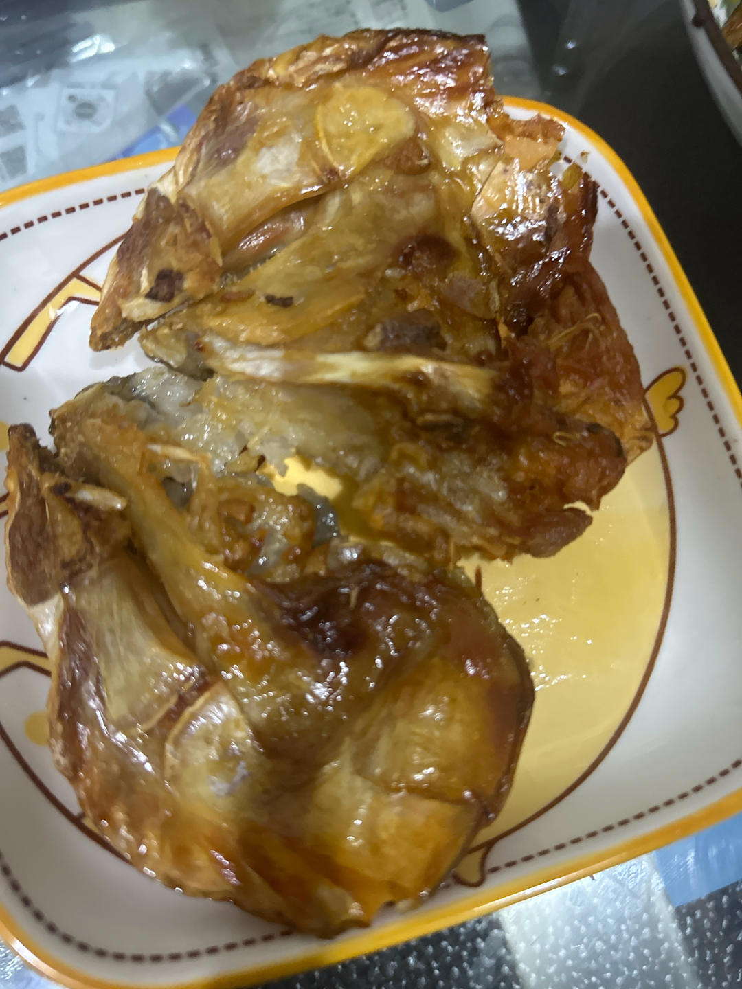 盐烤三文鱼头（空气炸锅）