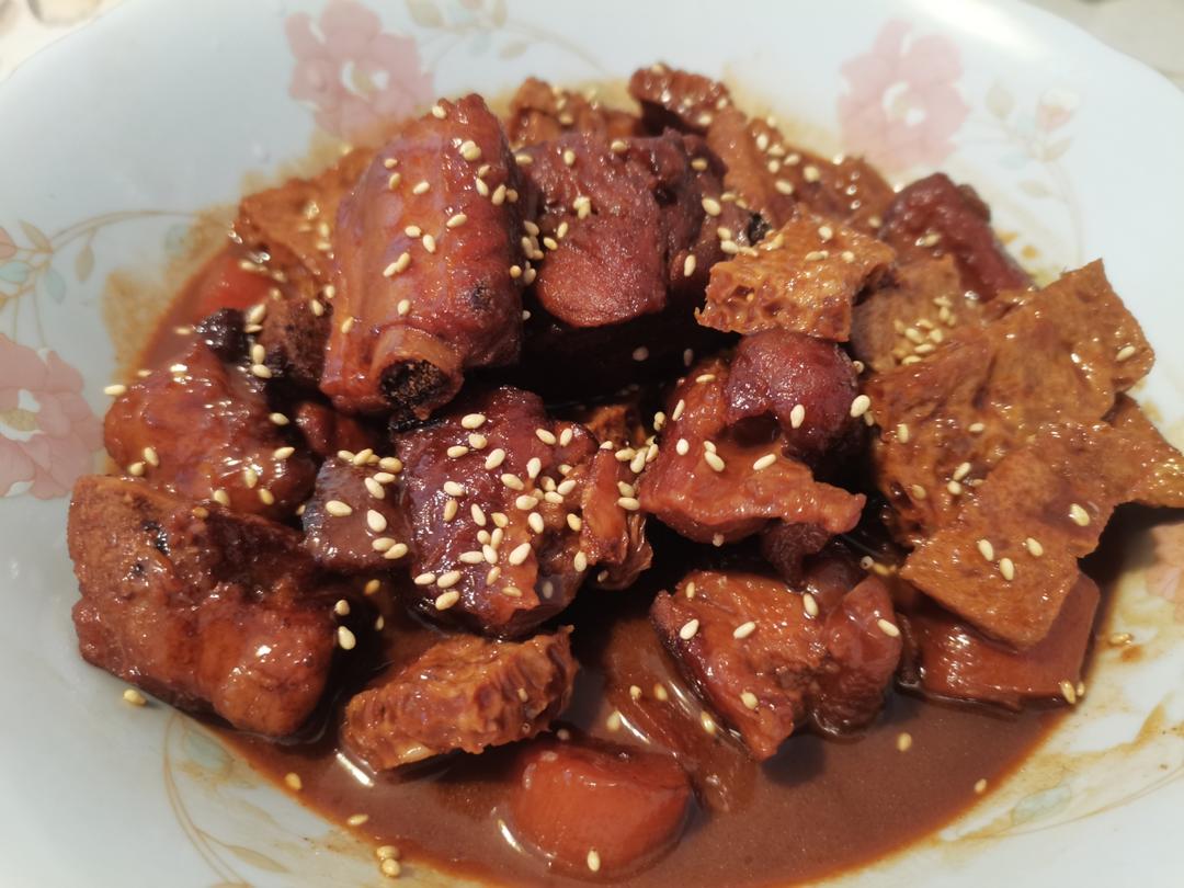 红腐乳烧排骨