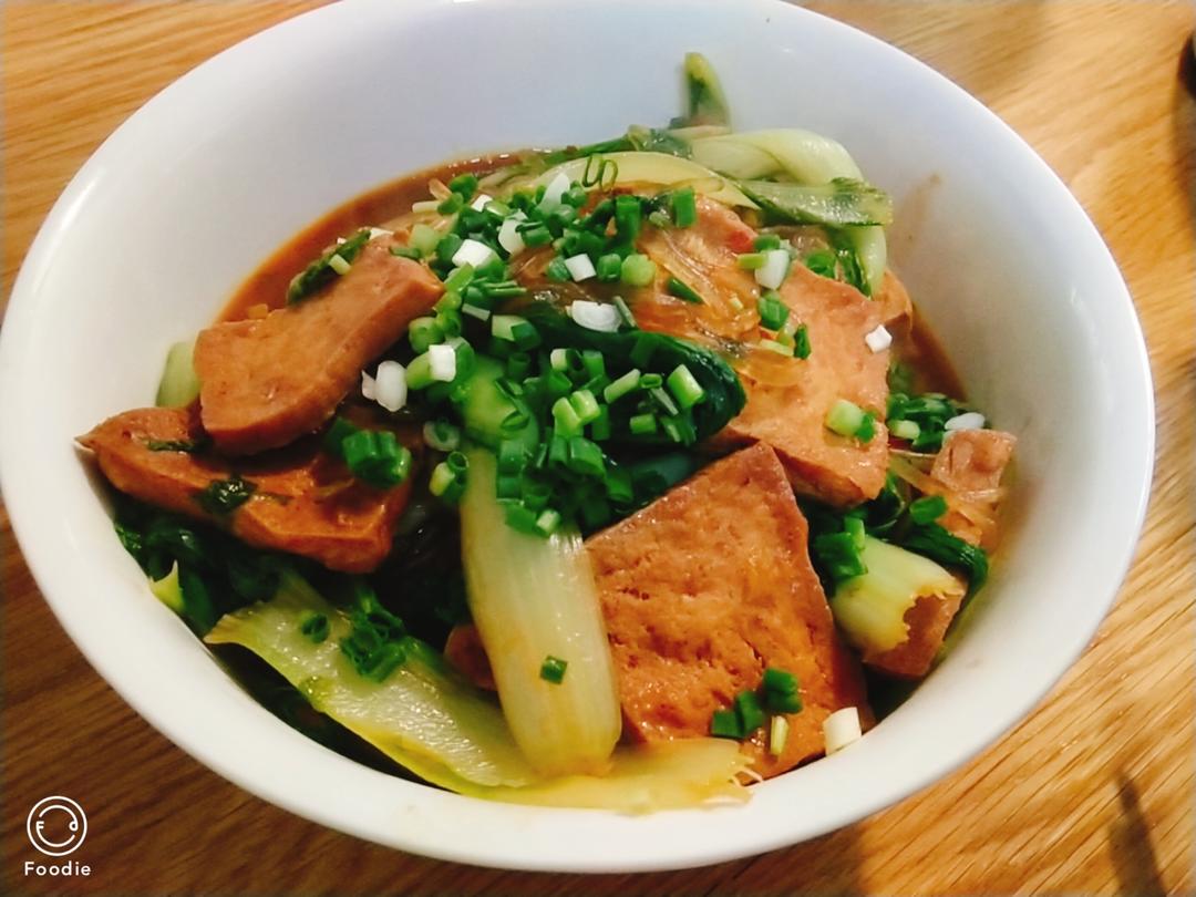 小白菜豆腐炖粉条的做法