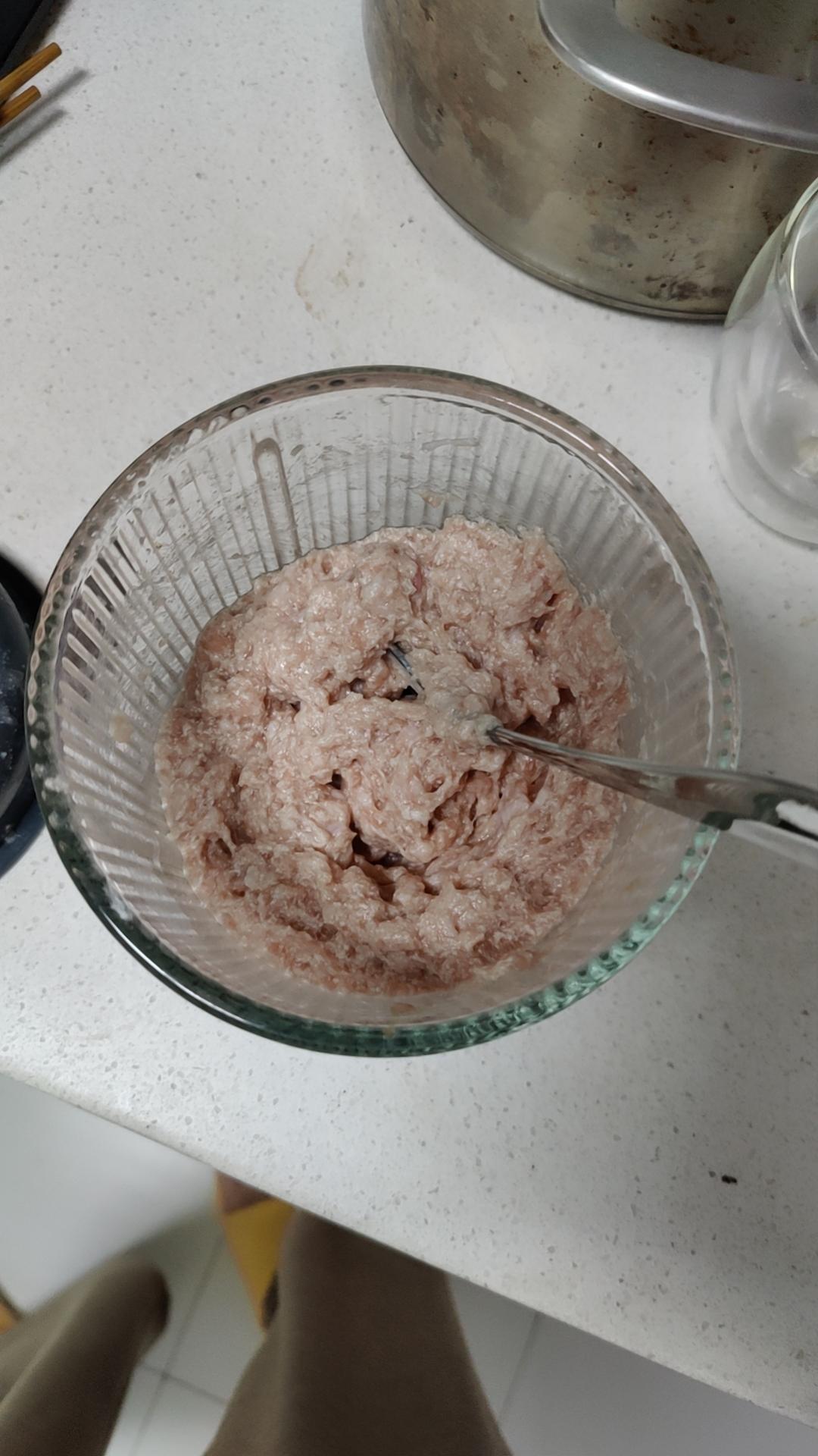 水汆肉丸子❗️（肉丸鲜嫩不柴有技巧）生汆丸子汤