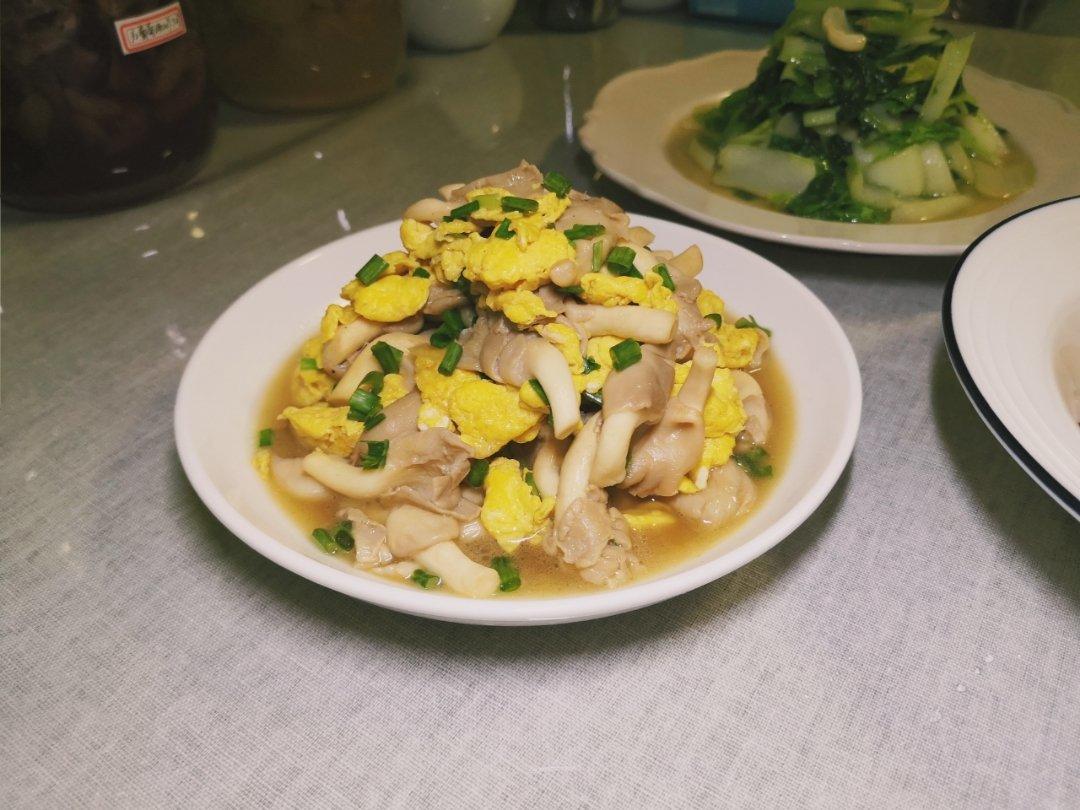 平菇青椒炒鸡蛋 好吃又营养的超快手家常菜