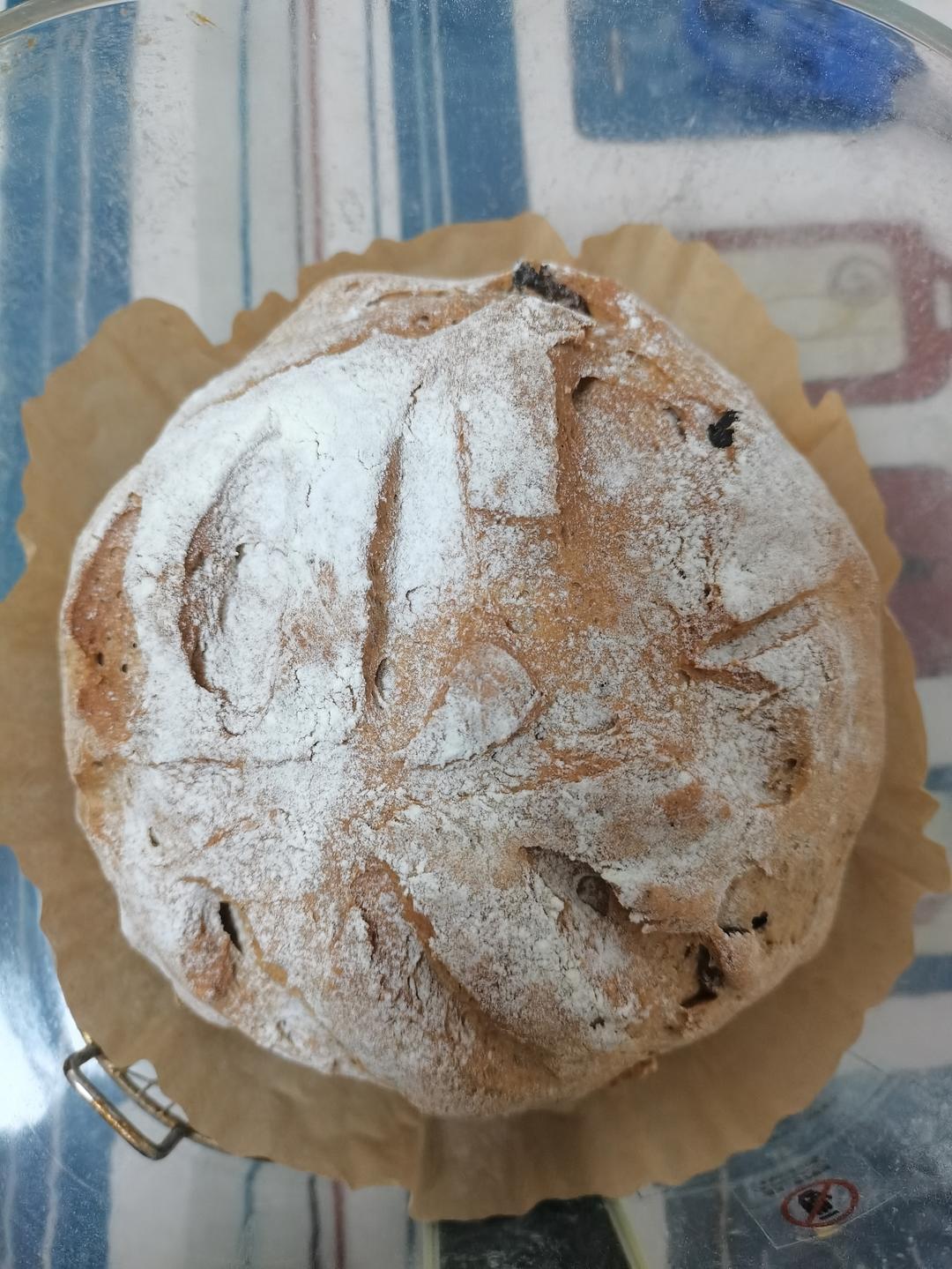 全麦蔓越莓核桃软欧包