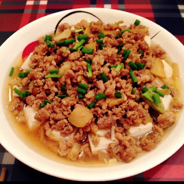 肉末蒸豆腐