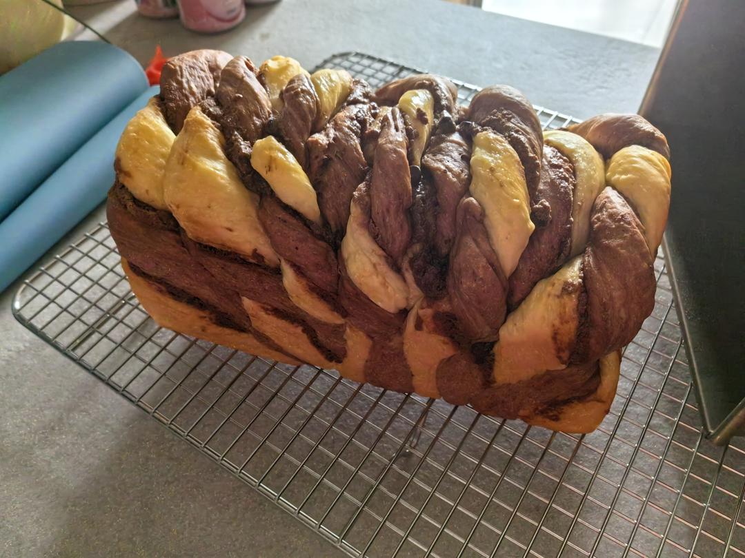 双色巧克力奶酥吐司