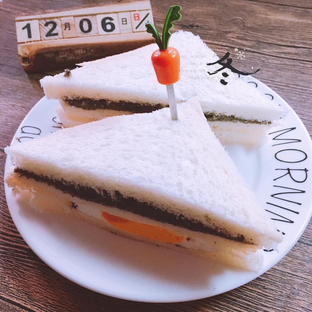 黑芝麻三明治><