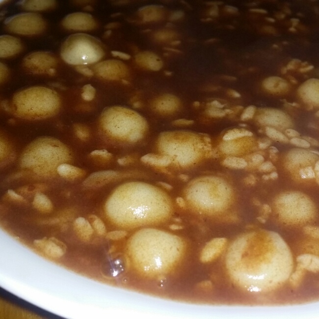 红豆酒酿圆子