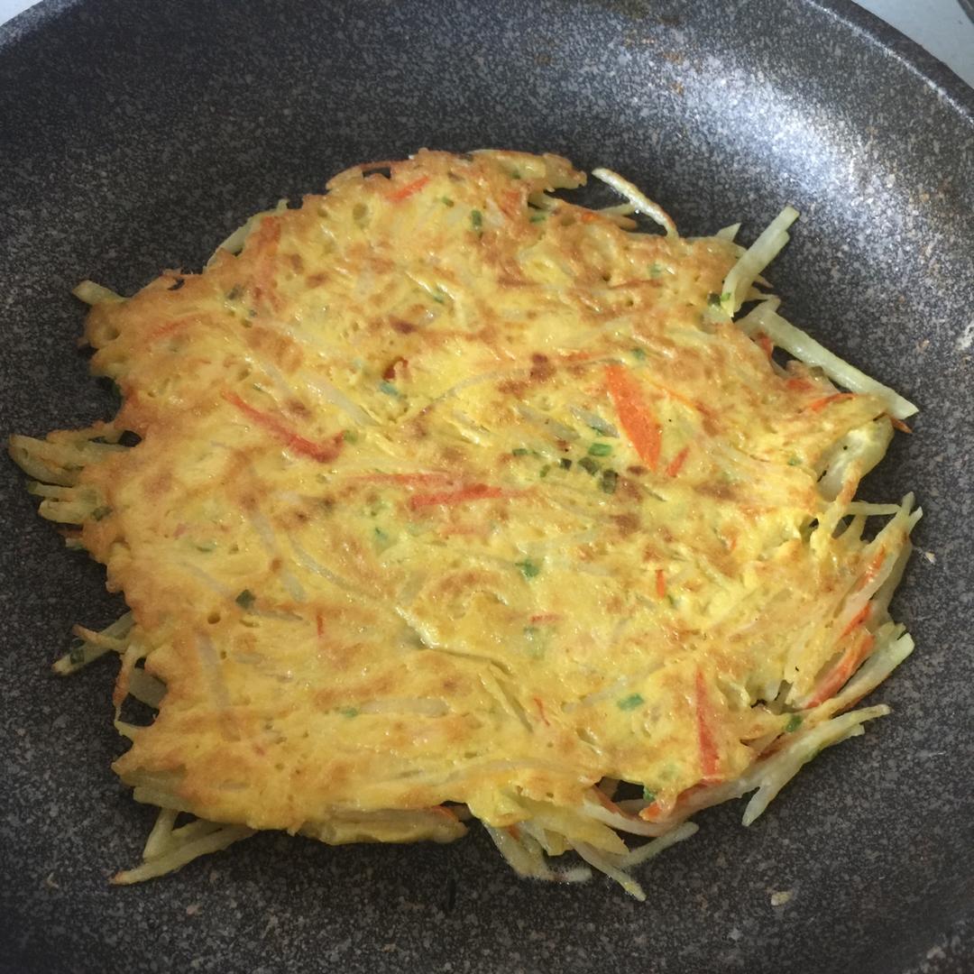 土豆丝鸡蛋饼