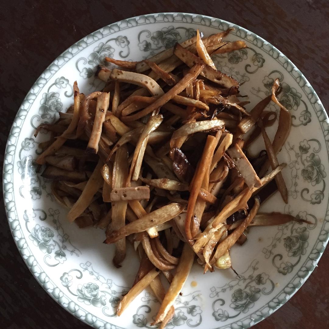 茭白炒香干