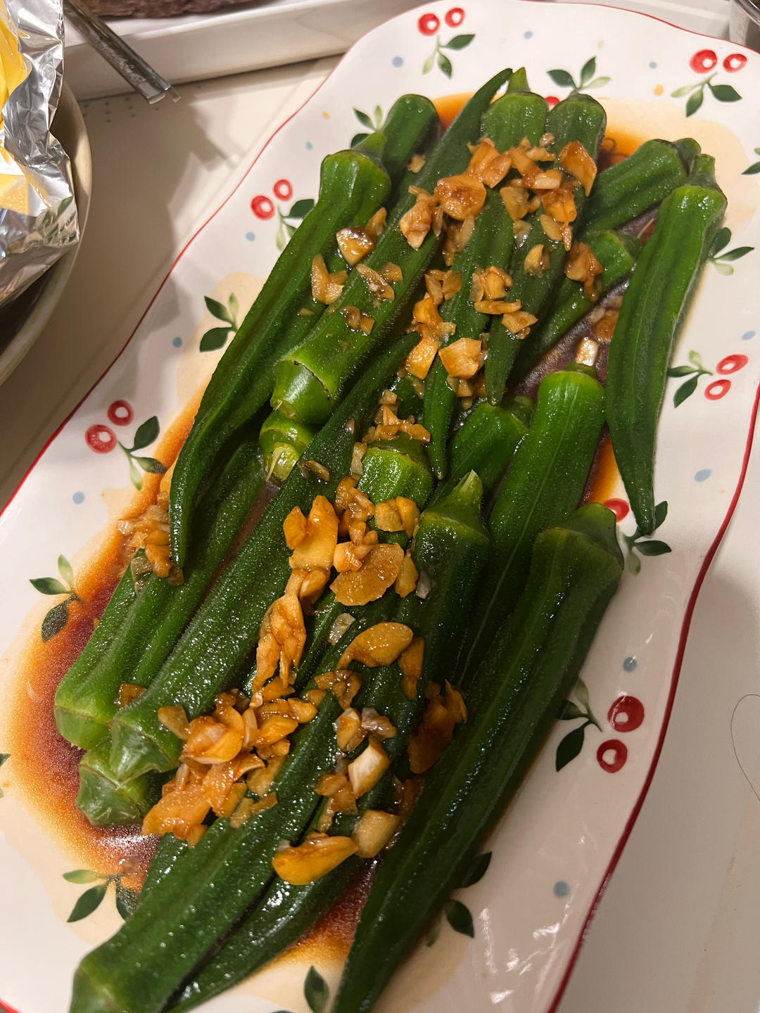 ‼️从此爱上秋葵‼️
白灼秋葵