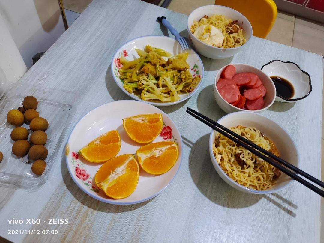 有机花菜炒西红柿