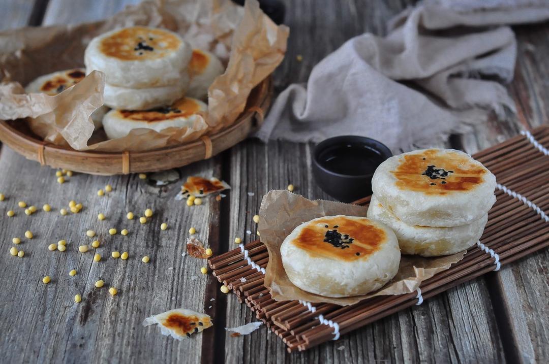 堂妈小厨——酥皮绿豆饼
