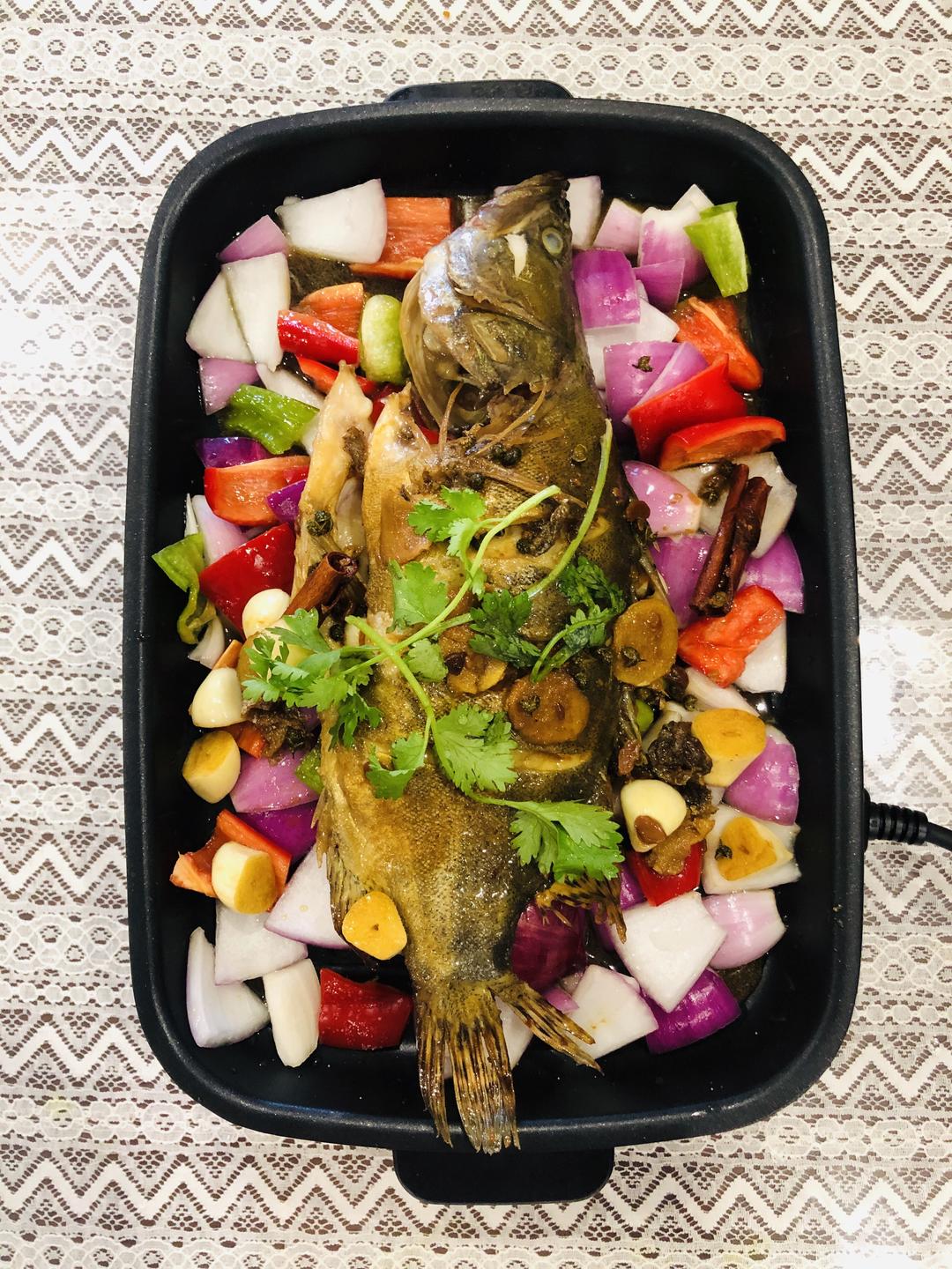 不用下馆子也能吃的——干锅鳜鱼