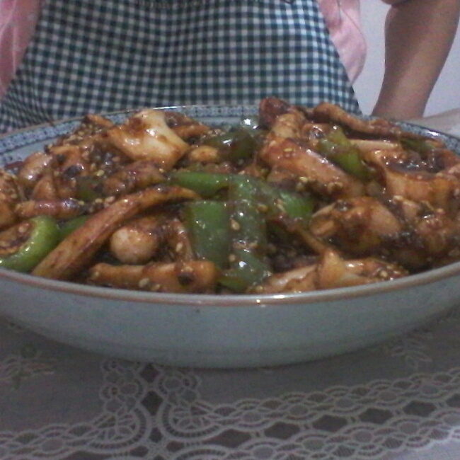 平底锅版铁板鱿鱼