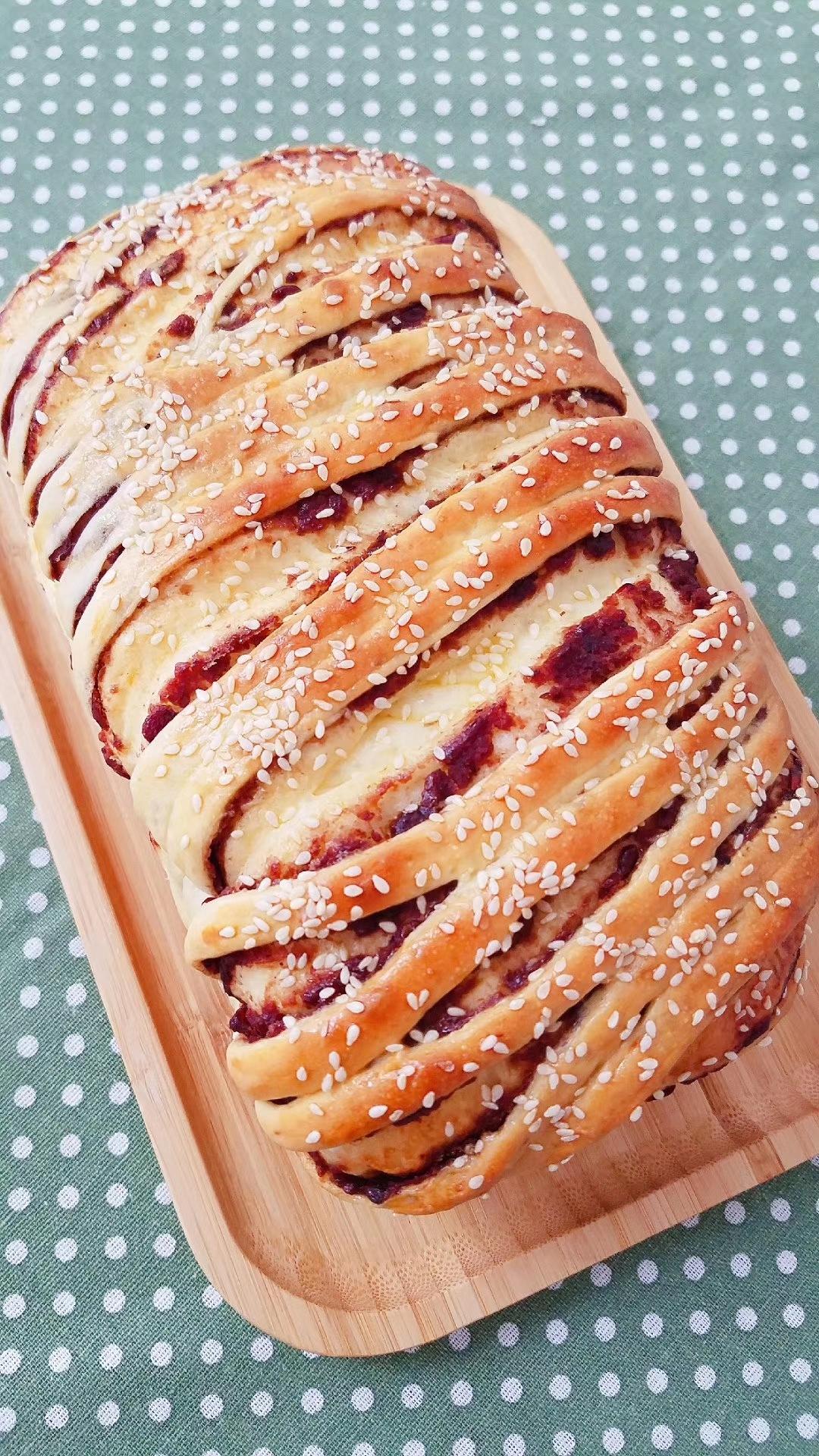 豆沙吐司面包的做法