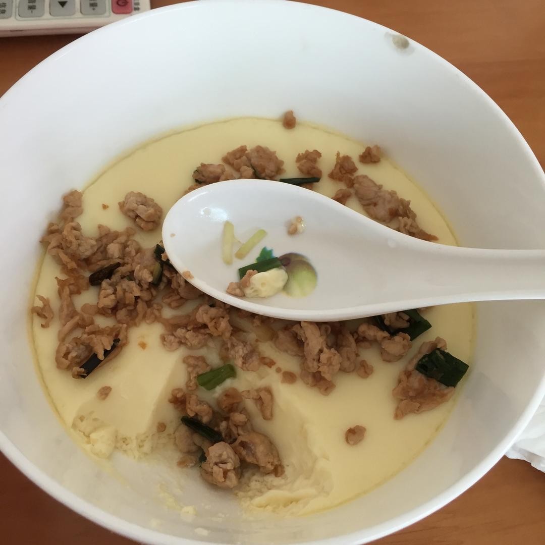 哈哈李小姐做的肉沫蒸蛋完美滑嫩蒸蛋攻略
