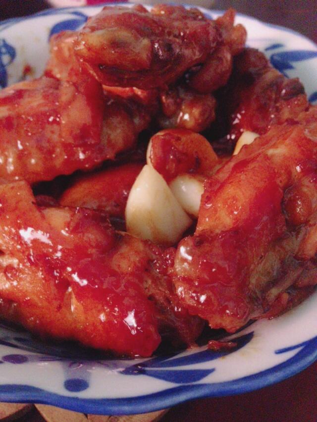 蒜香蚝油鸡翅中