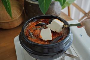 韩国草堂海鲜嫩豆腐汤的做法 步骤12