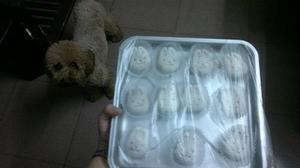 香芋板栗冰皮月饼（兔子造型）的做法 步骤8