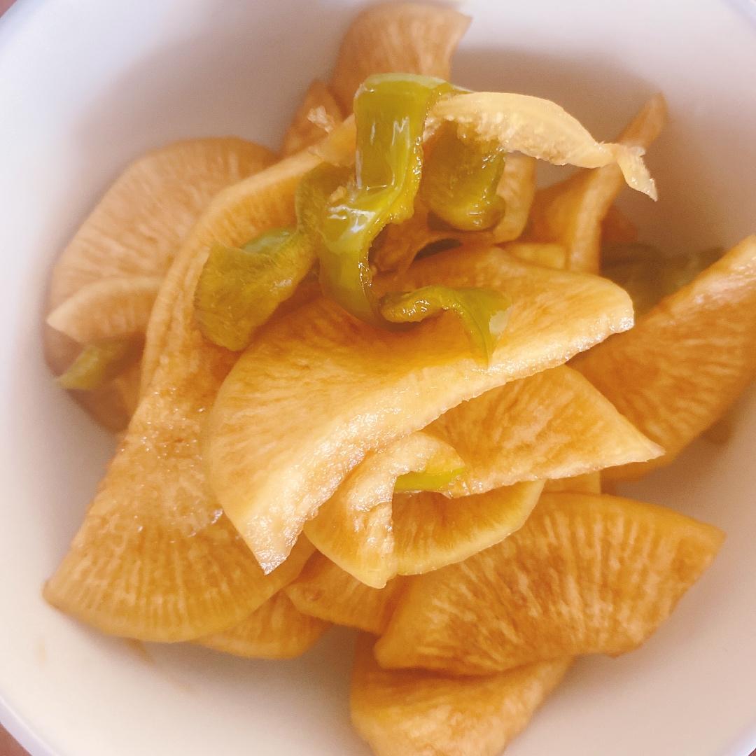 三步爽口酸酸辣辣腌萝卜片小咸菜