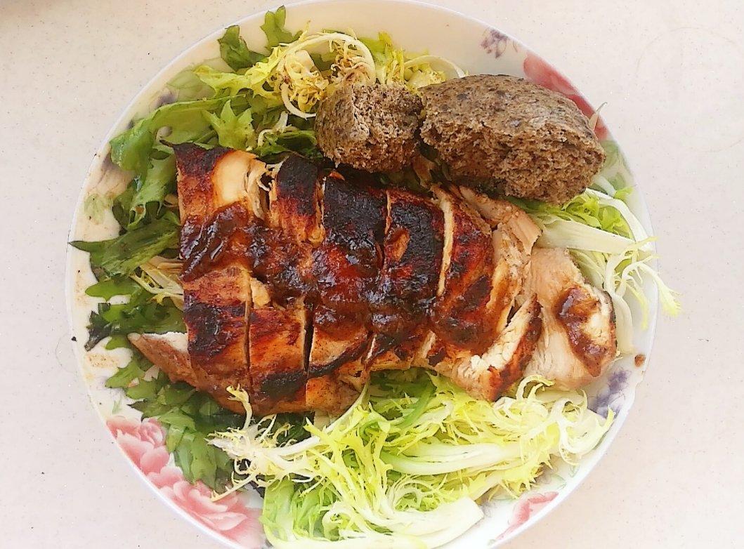 酷炫屌炸天好吃的煎鸡胸肉（香蒜蜂蜜煎鸡胸肉）
