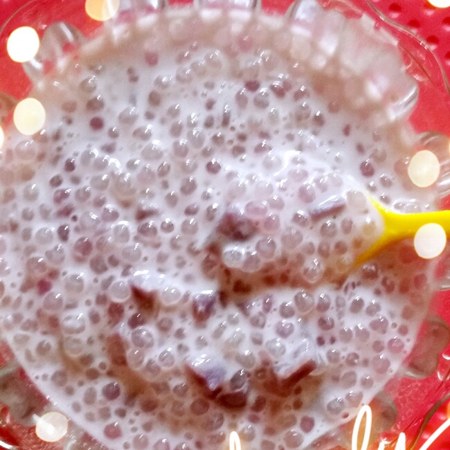 紫薯椰奶西米露