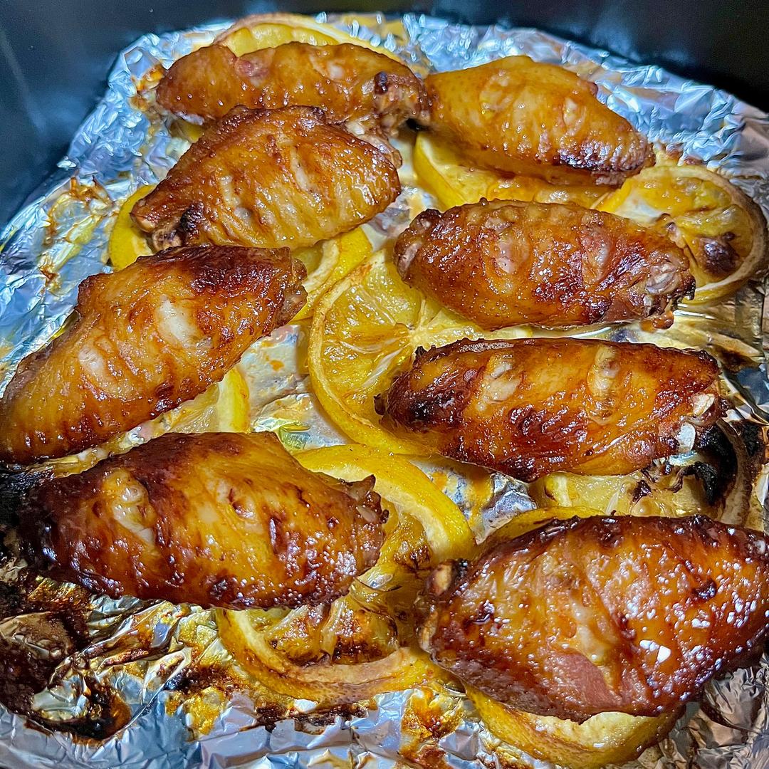 空气炸锅柠檬蜂蜜鸡翅🐥