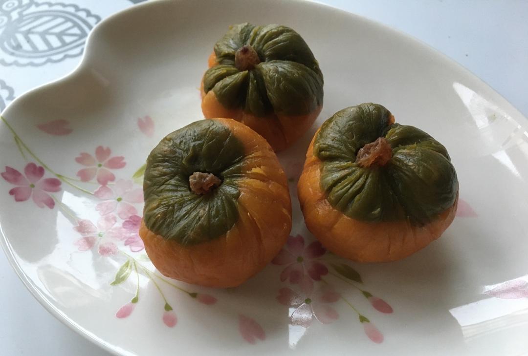 【抹茶番薯茶巾绞】微波炉做日式茶点