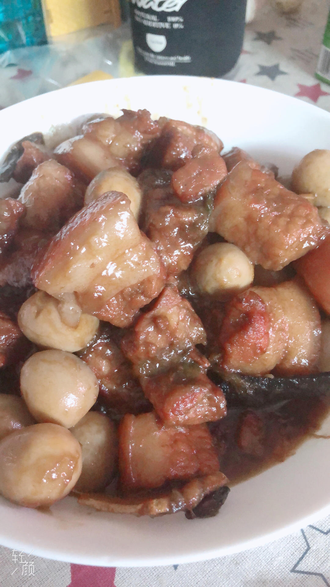 红烧肉焖蛋土豆干