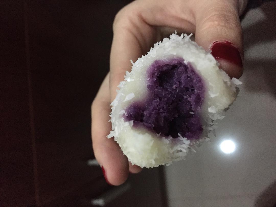 椰蓉紫薯糯米糍