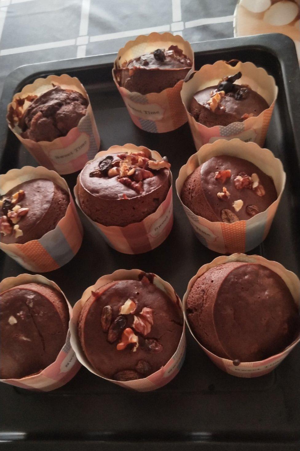 超快手超好吃的香蕉黑巧玛芬